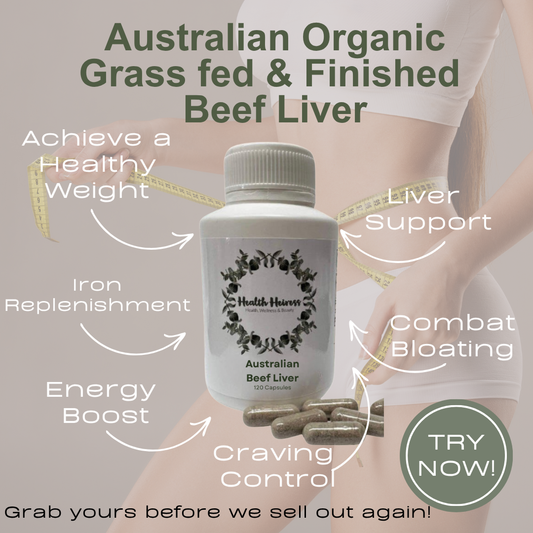 Australian Organic Grass-Fed & Finished Beef Liver Capsules