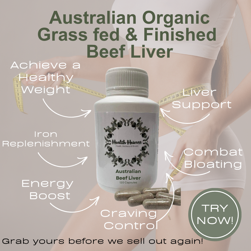 Australian Organic Grass-Fed & Finished Beef Liver Capsules